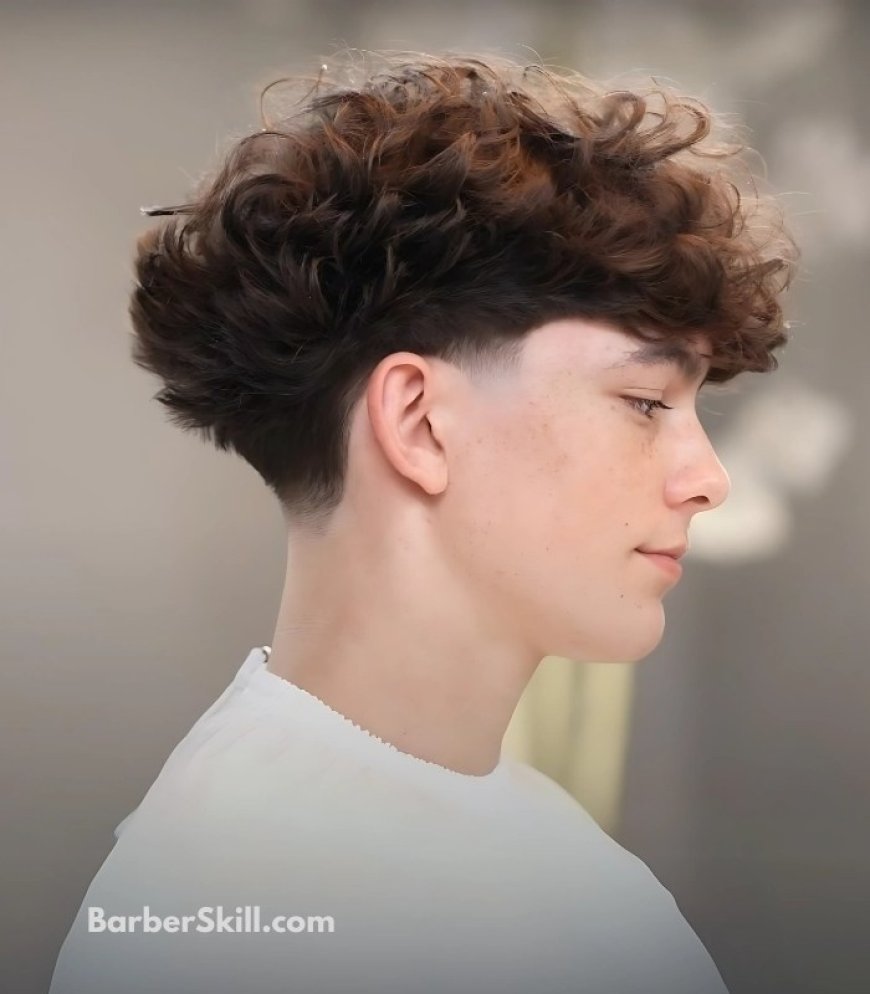 Short Hairstyles for Men- Curly Taper Fade
