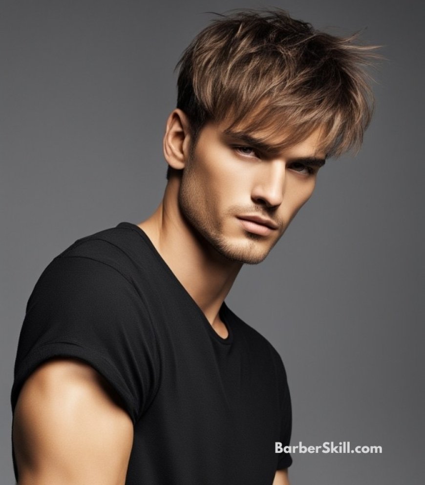 Short Hairstyles for Men- Messy Fringe