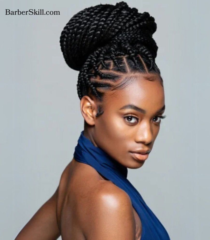Box Braids Updo