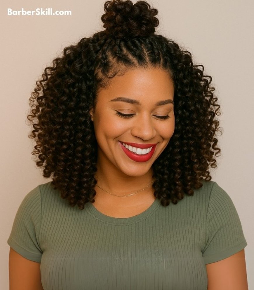 Mid-Length Natural-Curl Weave