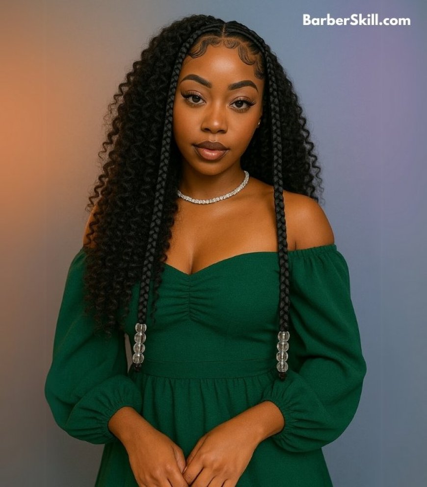 Half Braids with Sew-In (Quick Weave)