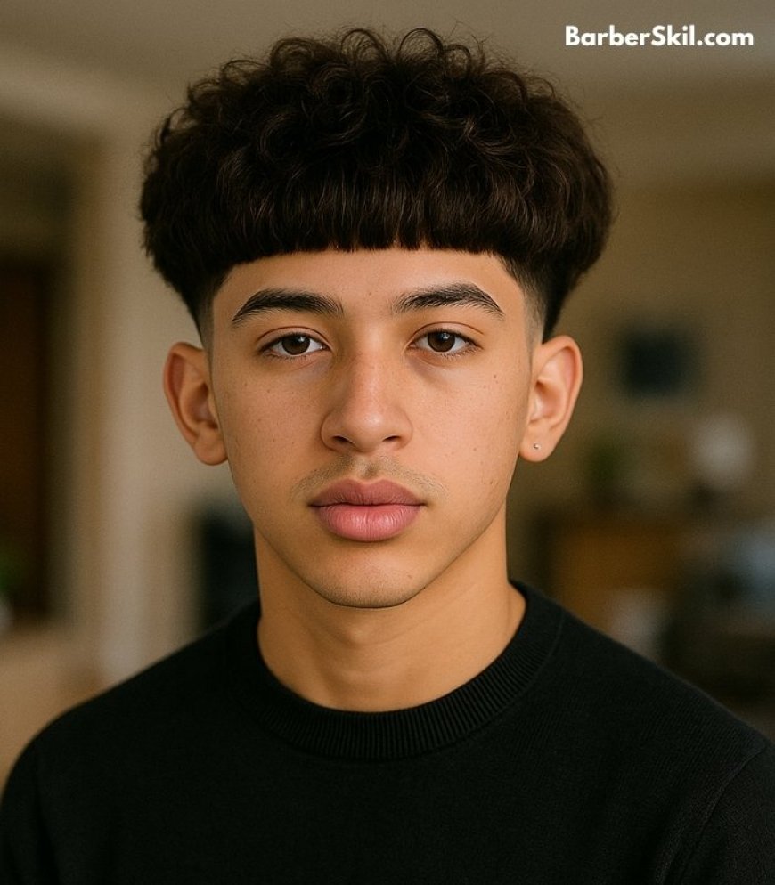 A man with Fluffy Edgar Haircut