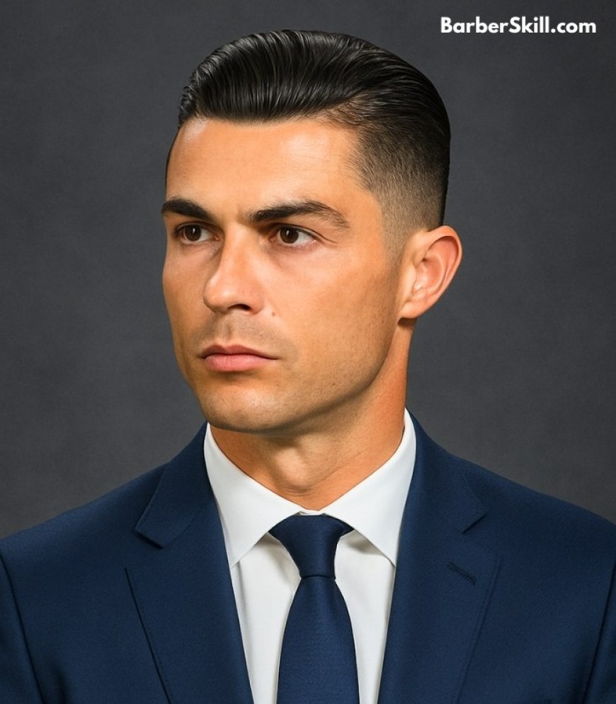 Cristiano Ronaldo's Slicked-Back Undercut haircut.
