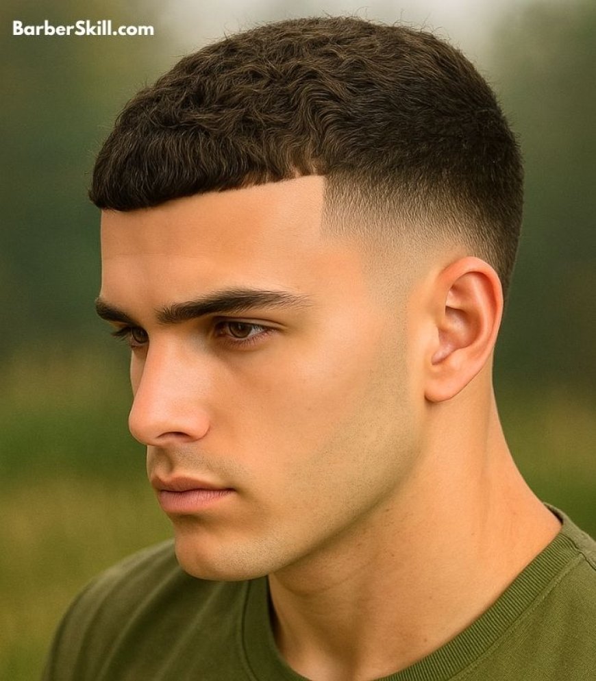 Military haircuts: A military soldier having Taper Haircut