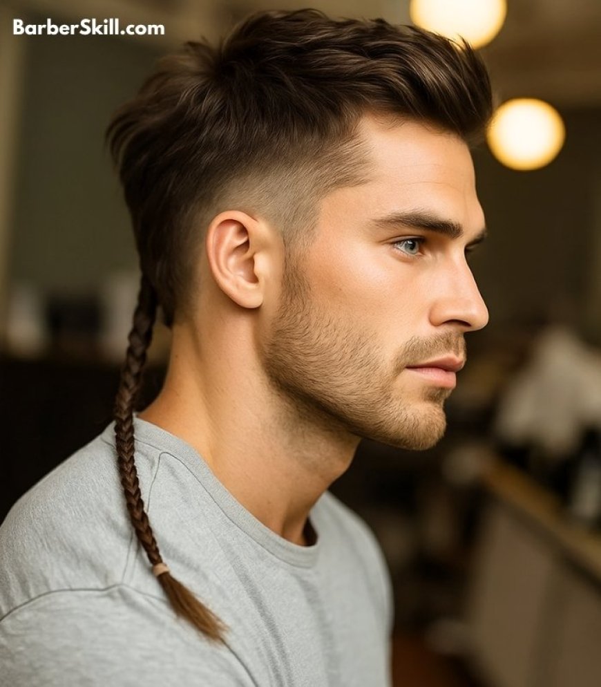 Ugly Haircut - A man having Rat Tail hairstyle